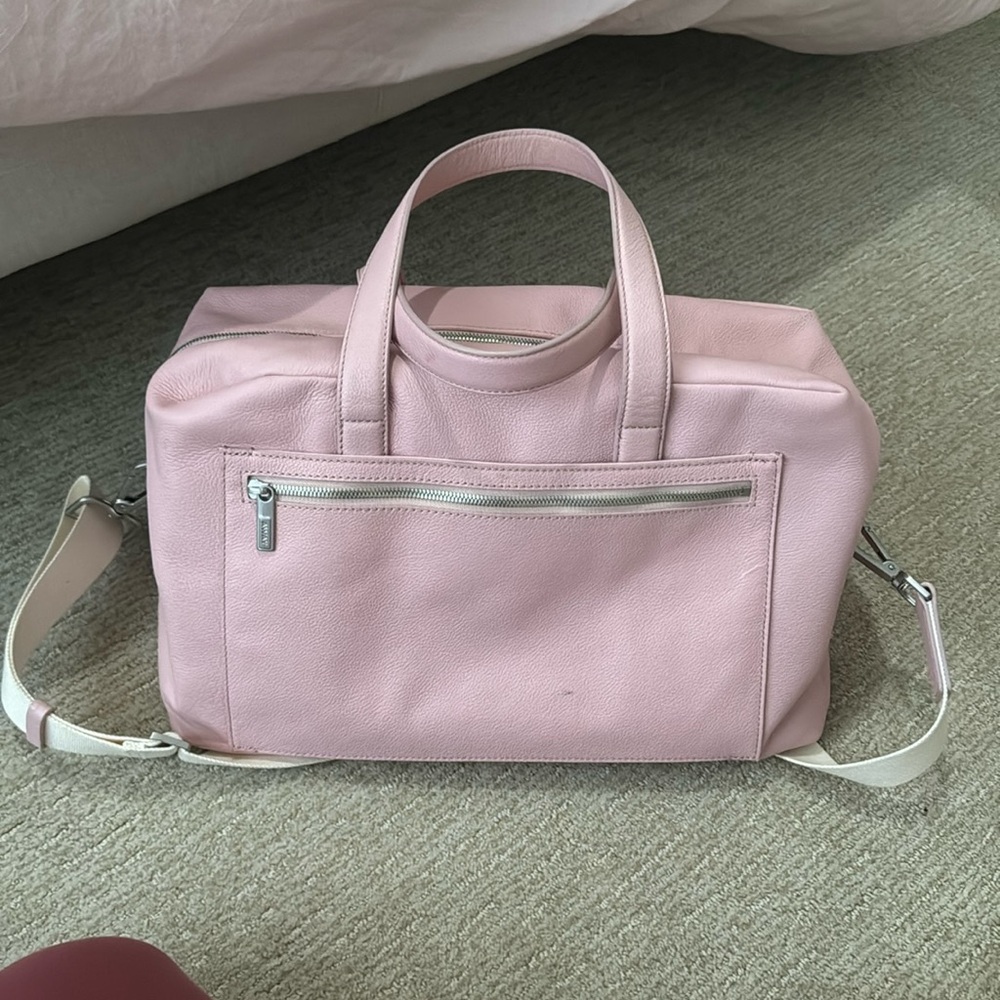 AWAY Everywhere travel bag in blush pink leather
